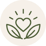 Emotional Health Icon Heart and Leafs (1)
